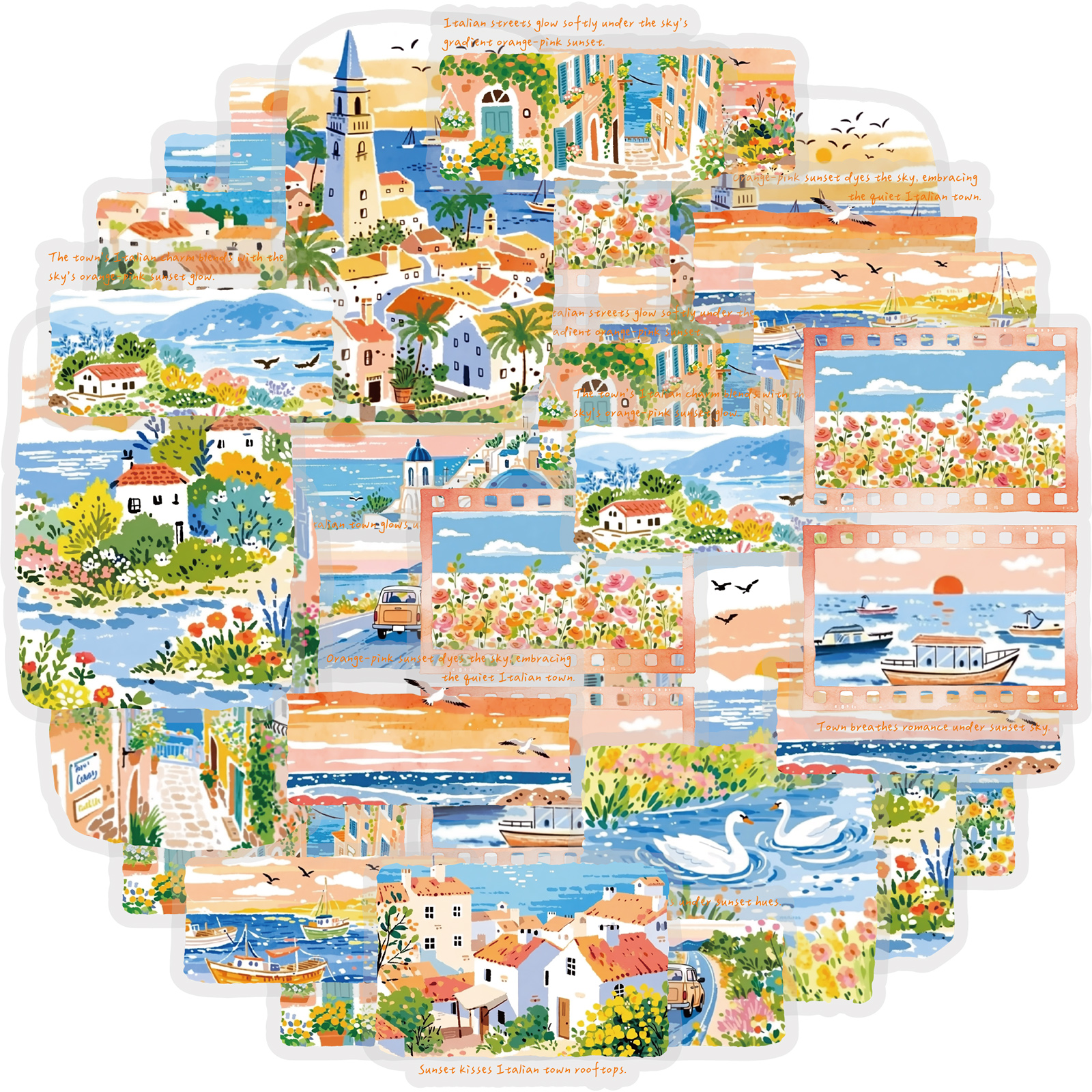 Laptop Accessories Gifts - Etori Life Fresh Seaside Travel Stickers