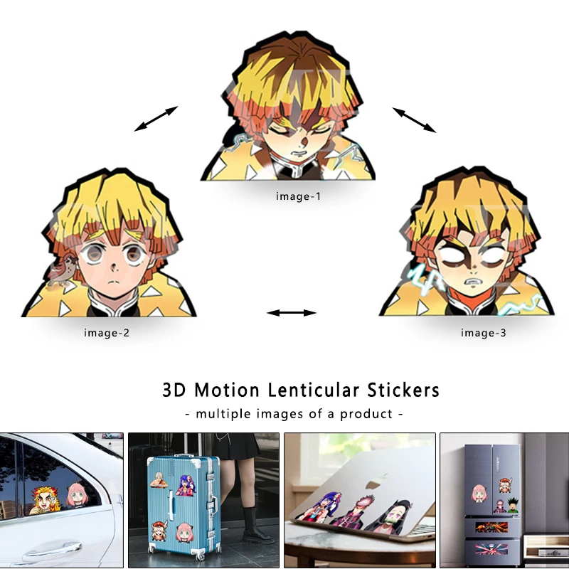 Laptop Accessories Gifts - Demon Slaye Zenitsu 3D Lenticular Anime