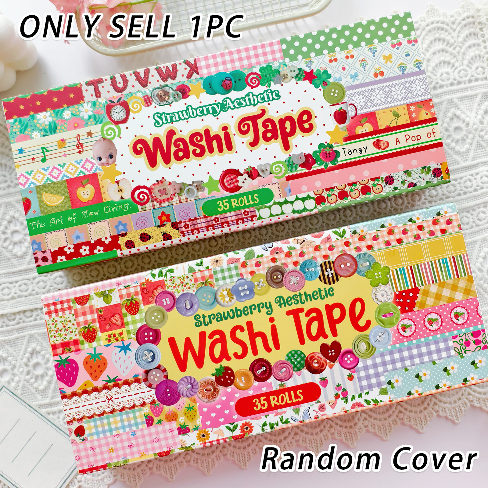 Laptop Accessories Cover - Random Cover 35 Rolls Aesthetics Washi