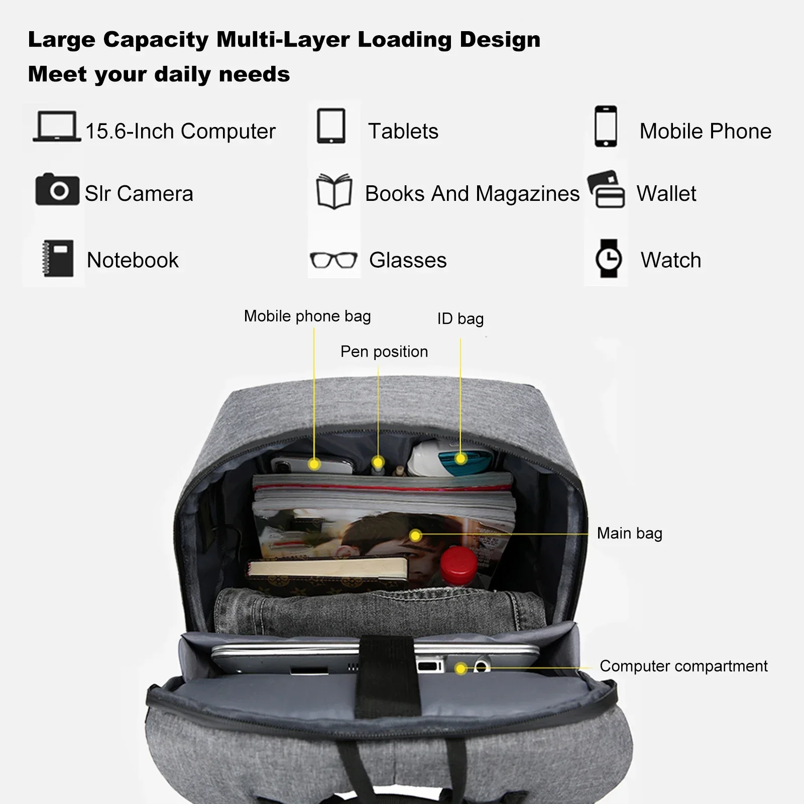 Laptop Backpack for 17 Inch La - Laptop Accessories Organizer review and price