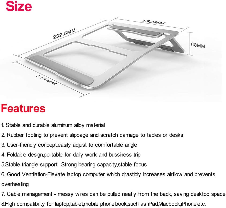 Laptop Tablet Stand Universal  - Laptop Accessories Organizer review and price