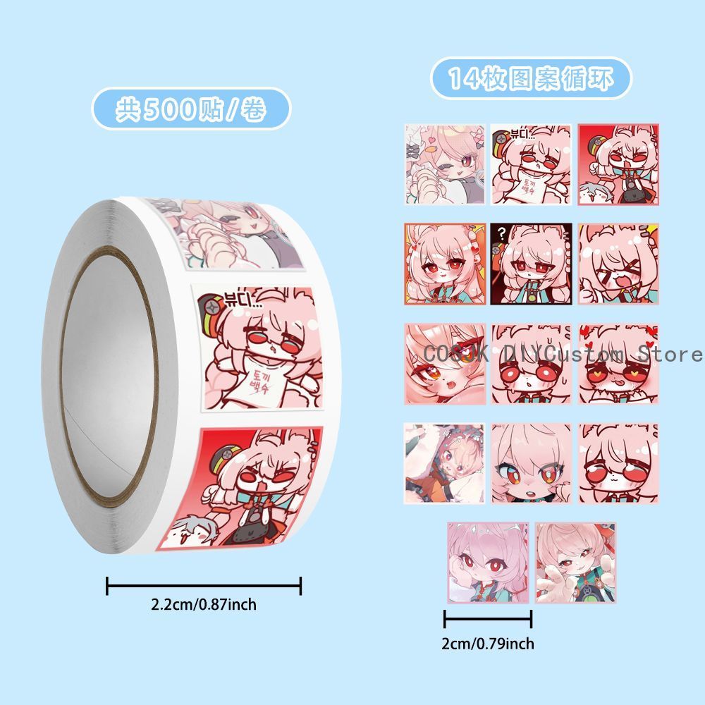 500Pc/Roll Anime Zenless Zone  - Laptop Accessories Gifts review and price