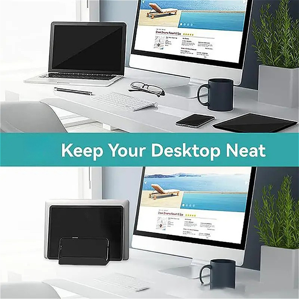 Multi-Slot Vertical Laptop & T - Laptop Accessories Organizer review and price