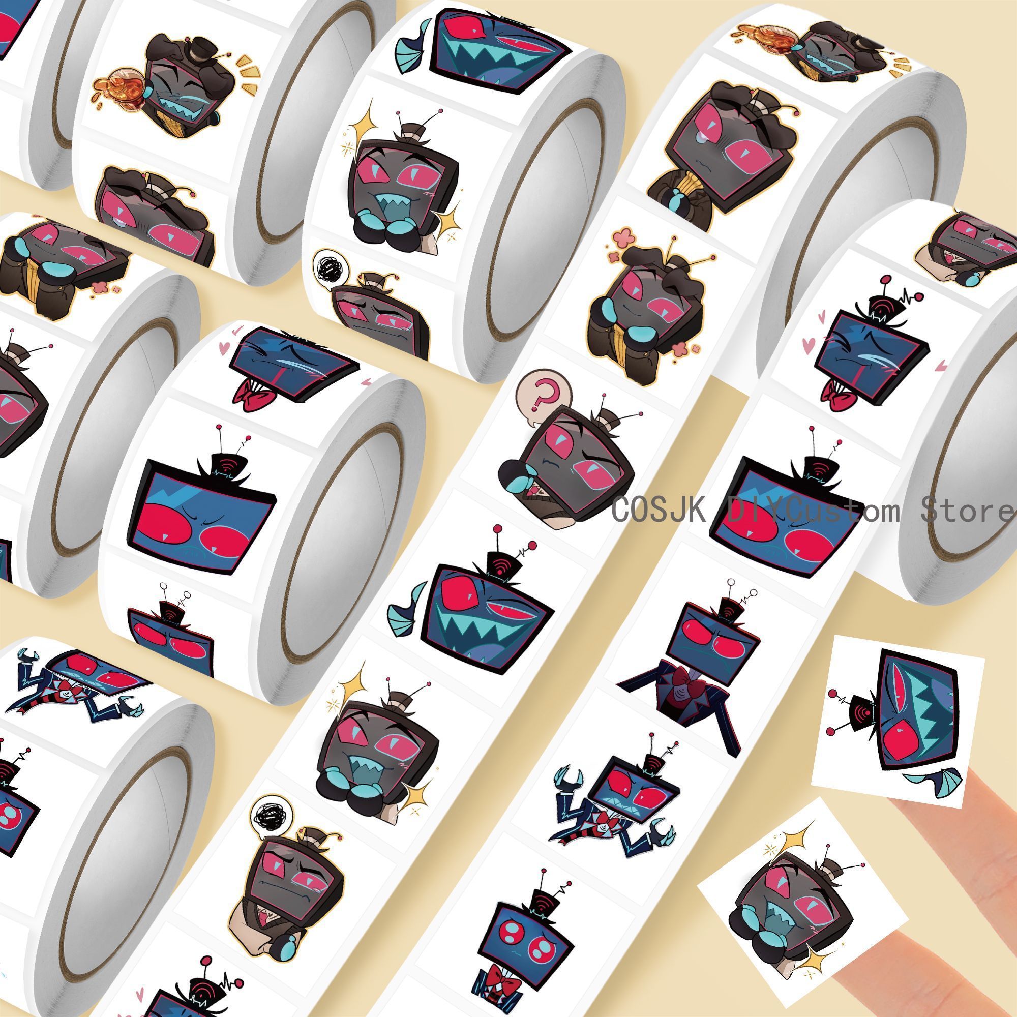 500Pc/Roll Anime Vox Q Version - Laptop Accessories Gifts review and price