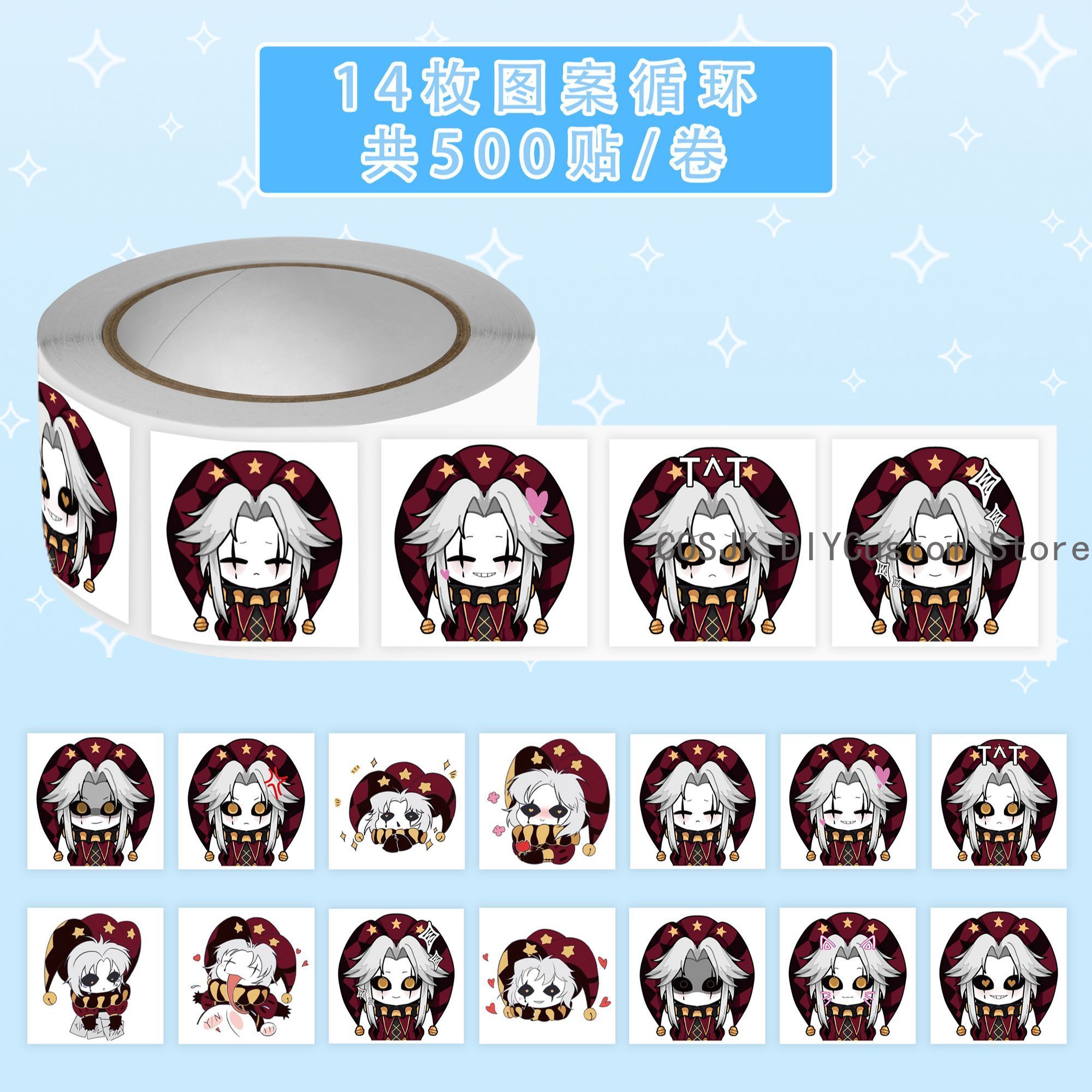 500Pc/Roll Anime Pierrot The F - Laptop Accessories Gifts review and price