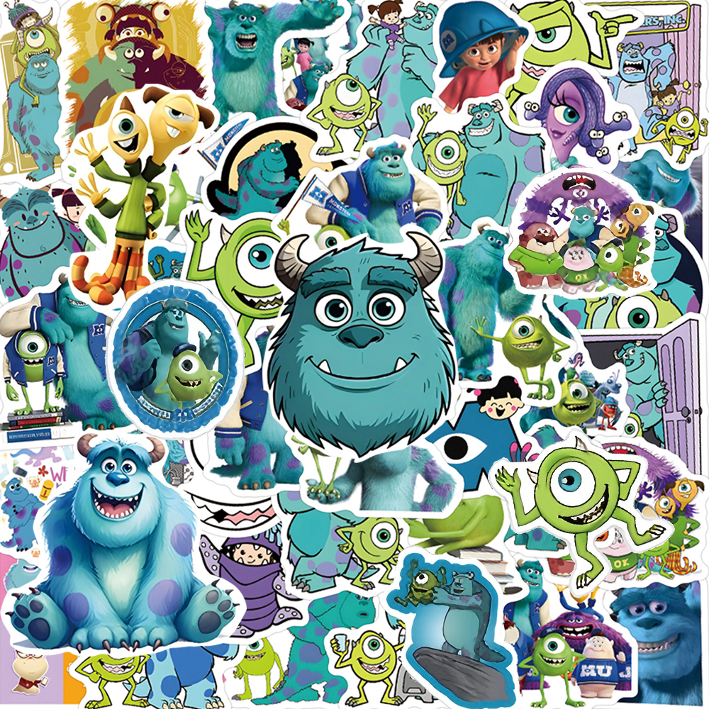 60pcs Disney Funny Anime Monst - Laptop Accessories Gifts review and price