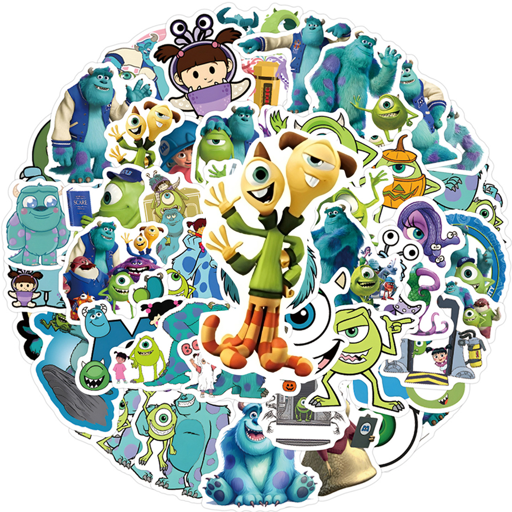 60pcs Disney Funny Anime Monst - Laptop Accessories Gifts review and price
