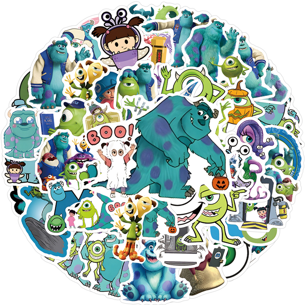 60pcs Disney Funny Anime Monst - Laptop Accessories Gifts review and price