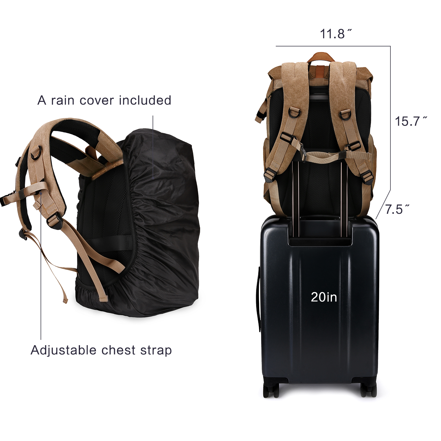 BAGSMART Camera Bag DSLR Photo - Laptop Accessories Organizer review and price
