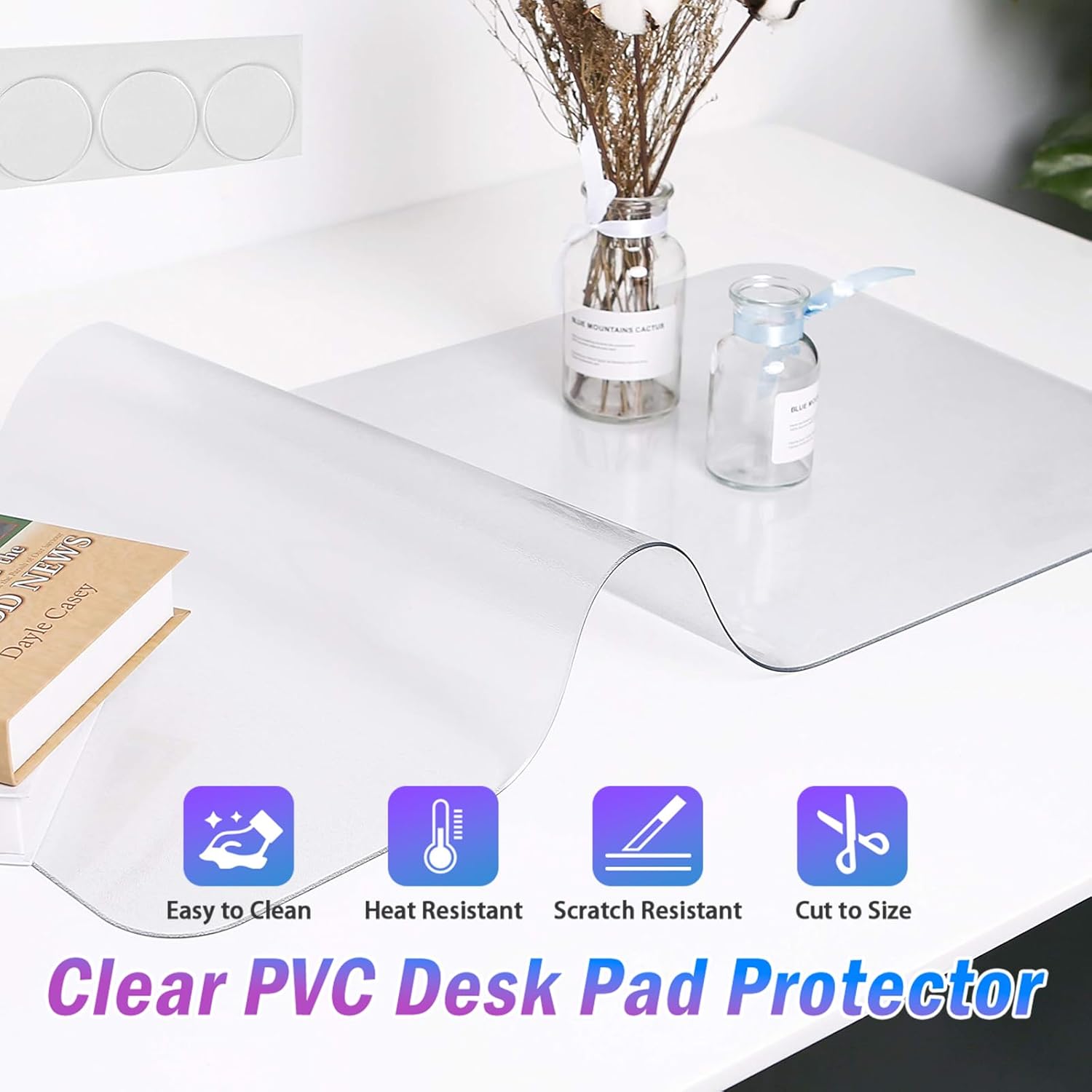 Clear Desk Pad 12x12 Inch Wate - Laptop Accessories Writing Pad review and price